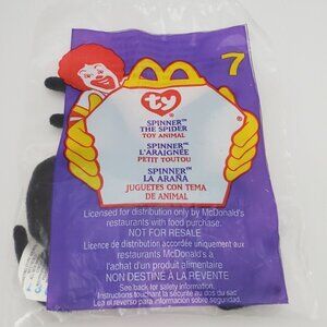 TY Beanie Baby "Spinner the Spider" McDonalds Happy Meal Toy